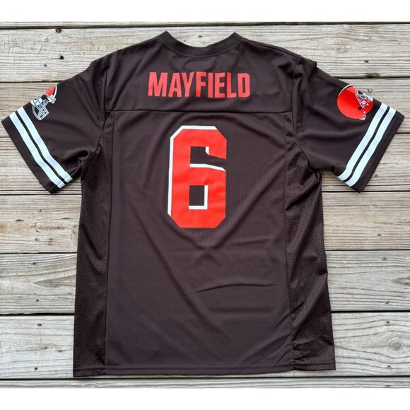 NFL‎ NFLPA Team Store Cleveland Browns Baker Mayfield Brown Jersey Mens Sz Large - Picture 1 of 8